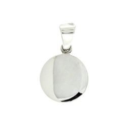 Sterling Silver Solid Round Disc - 20mm