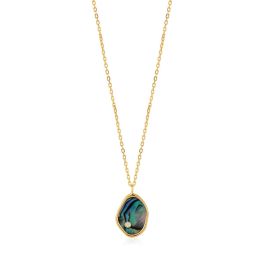 Ania Haie Gold Tidal Abalone Necklace 