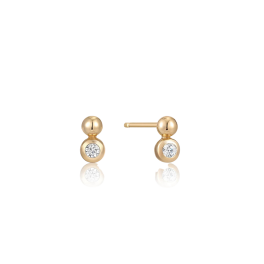 Ania Haie Gold Orb Sparkle Stud Earring