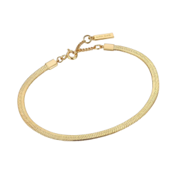 Ania Haie Gold Flat Snake Chain Bracelet