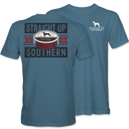 Straight Up Southern Snuff Can Short Sleeve T-Shirt
