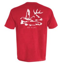 Old South Wild Life Short Sleeve T-Shirt - Red