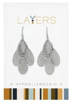 Layers Multi Layered Teardrop Dangle Earrings