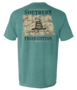 Southern Fried Cotton Don't Tread Camo Flag Short Sleeve T-Shirt