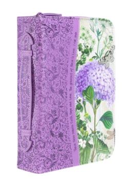 X-Large Purple Hydrangea Bible Cover