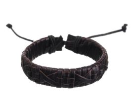 Men's Leather Adjustable Bracelets - Montana