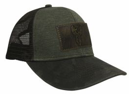 Men's Buck Trucker Hat - Saddle & Camo