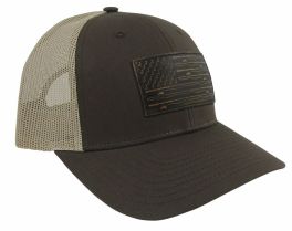Men's Rods Flag Trucker Hat - Brown & Khaki