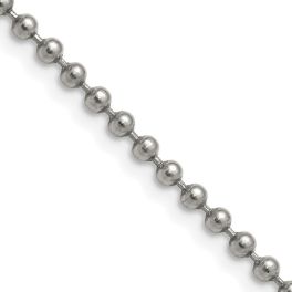 Stainless Steel 3mm Ball Chain - 30"