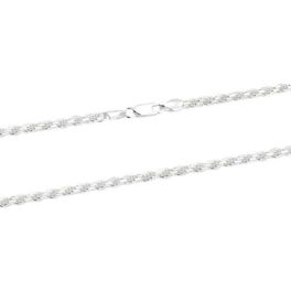 Sterling Silver 4mm Diamond Cut Rope Chain - 24"