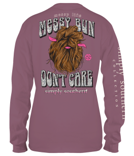 Simply Southern Messy Bun Long Sleeve T-Shirt