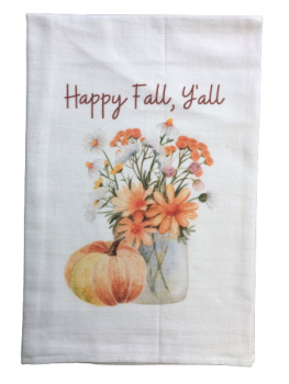 Happy Fall Yall Flour Sack Towel