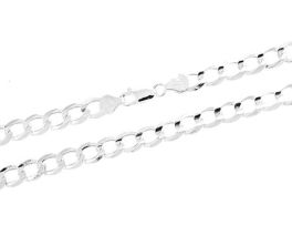 Sterling Silver 7mm Super Light Curb Chain - 20"