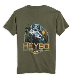 Heybo Lab With Mallard Short Sleeve T-Shirt - Moss