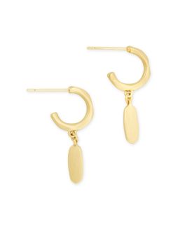 Kendra Scott Fern Huggie Earrings In Gold