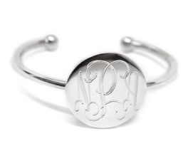 Sterling Silver Round Engravable Baby Bracelet