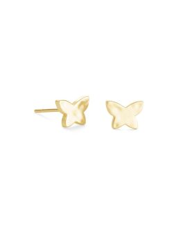 Kendra Scott Lillia Butterfly Stud Earrings In Gold 