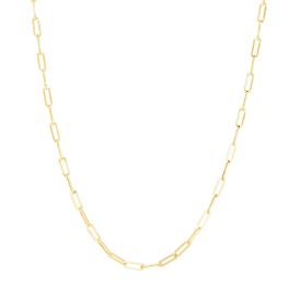 14K Yellow Gold 3.3mm Paper Clip Chain - 18"