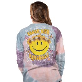 Simply Southern Bloom With Kindness Long Sleeve T-Shirt - YOUTH