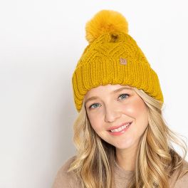 Home For The Holidays Beanie - Mustard