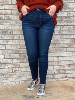 Forever Your Girl High-Rise Super Skinny Jeans - Dark Wash