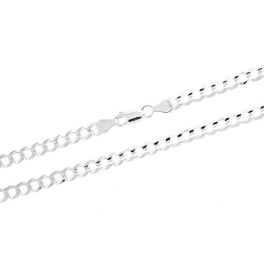 Sterling Silver 5mm Super Light Curb Chain - 18"