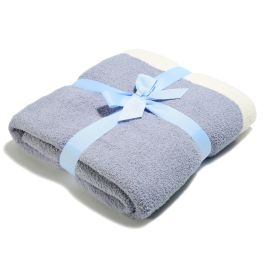 Soft Luxe Knit Blanket - Blue