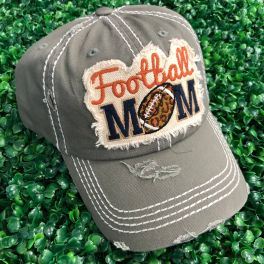 Football Mom Hat - Grey
