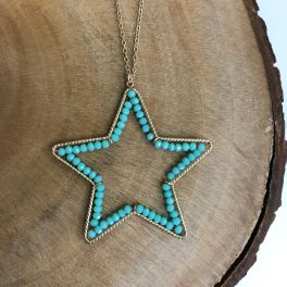 Count Your Lucky Stars Necklace - Blue