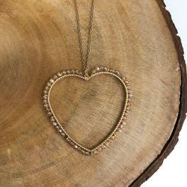 Shimmering Love Necklace - Gold