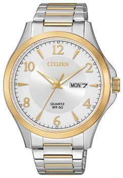 Mens Two-Tone Stainless Steel Citizen Quartz Watch - BF2005-54A