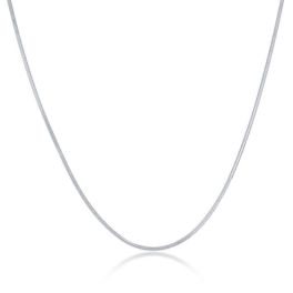 Sterling Silver 1.0mm Square Snake Chain - 16"