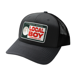 Local Boy Big Chief Trucker Hat - Charcoal & Black