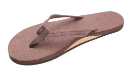 hemp rainbow flip flops