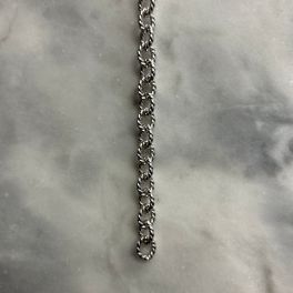 Sterling Silver Twisted Rope Bracelet - 8"