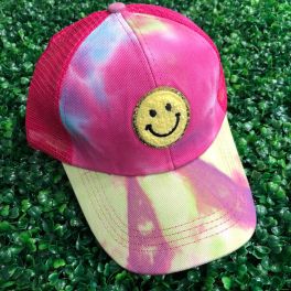 All Smiles Pony Baseball Hat - Tie-Dye