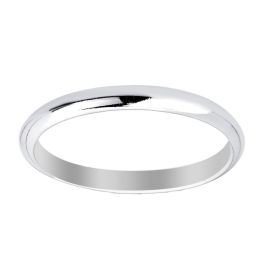 Sterling Silver Plain Band - 2MM