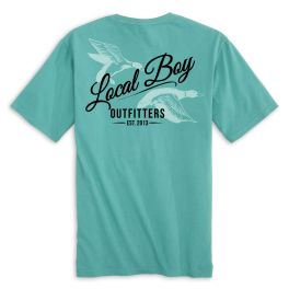 Local Boy Ring Neck Seafoam Short Sleeve T-Shirt