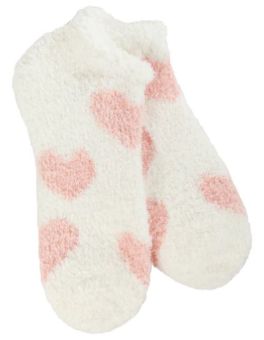 World's Softest Socks Cozy Low - Rose Heart